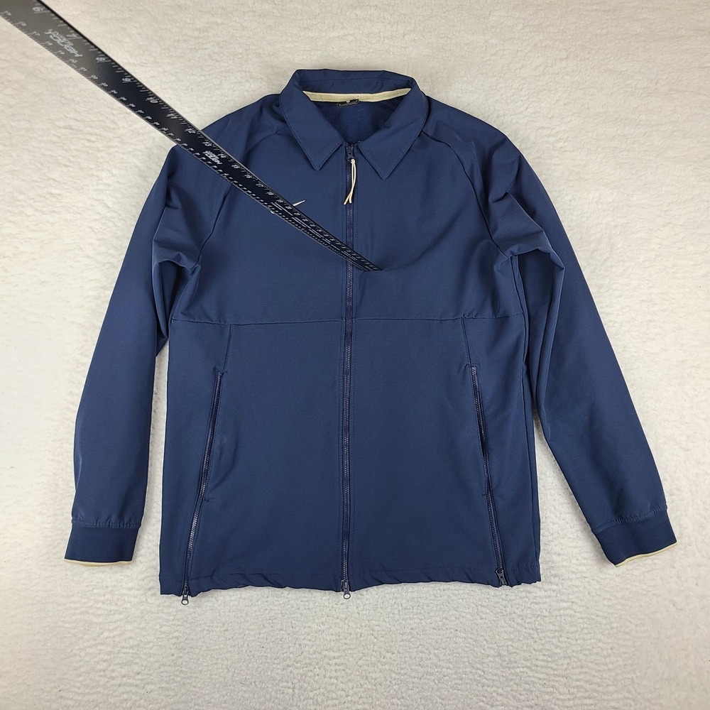 Nike Football Mens Medium Navy Therma Coach Full Zip Performance Tech CI4472-420